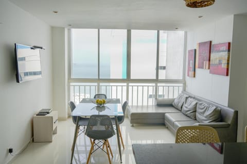 TV and multimedia, Living room, Seating area, Dining area, Sea view, kitchen