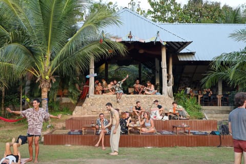 Property building, group of guests
