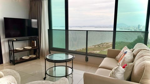 TV and multimedia, Living room, Seating area, Sea view