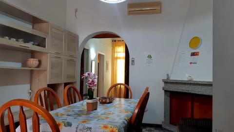 Dining area, air conditioner