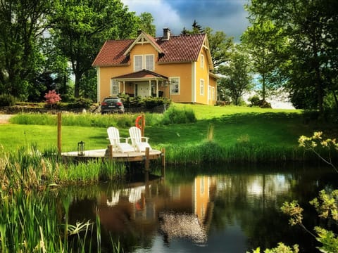 Property building, Summer, Garden, Garden view
