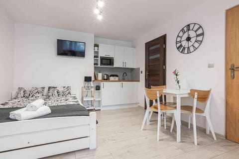 Bed, TV and multimedia, Kitchen or kitchenette, Bedroom, oven, stove