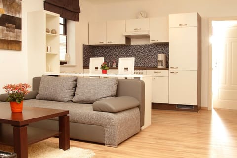 Kitchen or kitchenette, Living room, Dining area