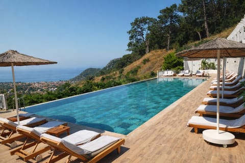Property building, Natural landscape, View (from property/room), Pool view, Swimming pool
