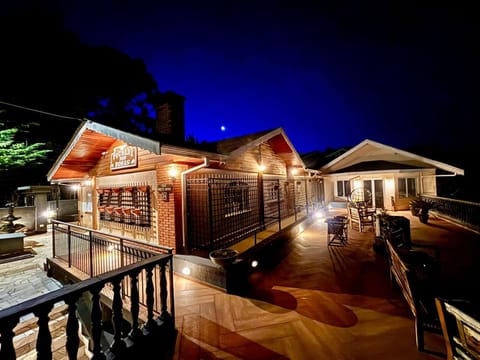 Property building, Patio, Night, View (from property/room), Balcony/Terrace
