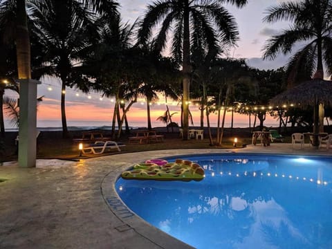 Pool view, Sea view, Swimming pool, Sunset