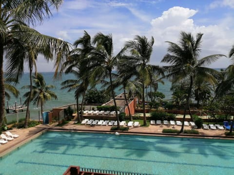 Patio, Balcony/Terrace, Pool view, Sea view, Swimming pool