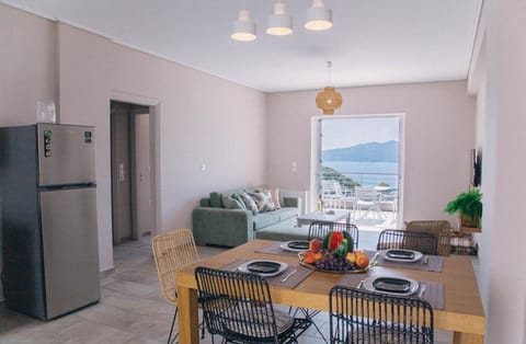 Patio, Living room, Photo of the whole room, Seating area, Dining area, Sea view
