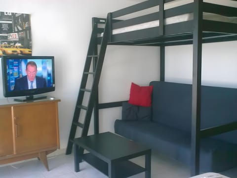 Property building, Living room, Bedroom