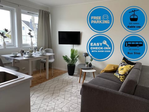 Living room, kitchen