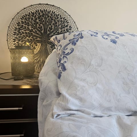 Bed, Decorative detail, Bedroom