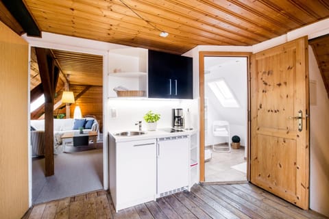 Shower, Kitchen or kitchenette, oven, stove