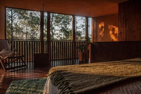 Cabaña de lujo con Tina y Fogatero Vistas al Bosque de Mazamitla Villa in State of Michoacán