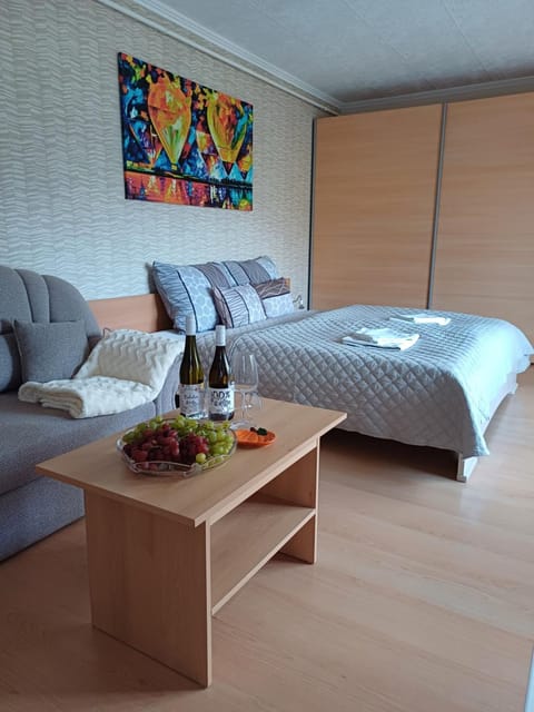 Bed, Living room, Bedroom