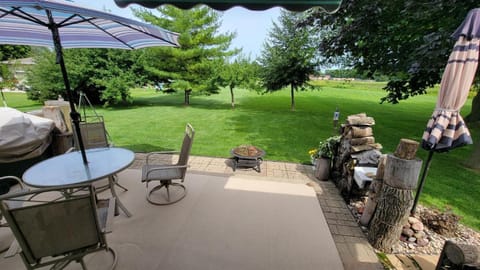 Patio, Natural landscape, Garden view