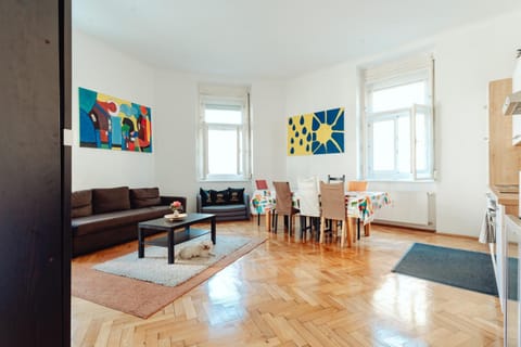 Living room, Seating area, Dining area