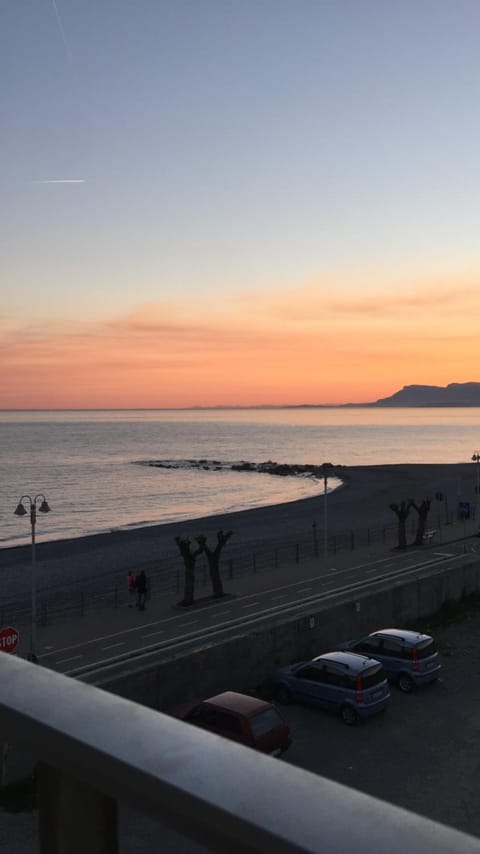 Beach, Sea view, Sunset