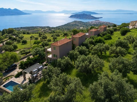 Property building, Bird's eye view, View (from property/room), Sea view