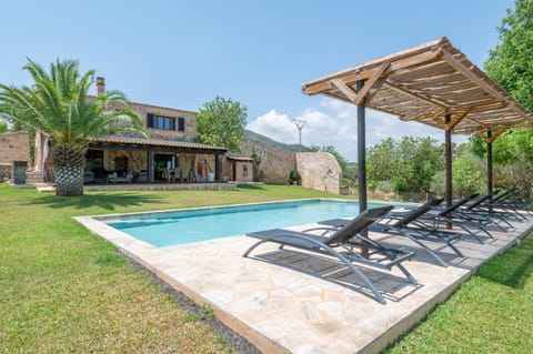 Property building, Living room, Swimming pool