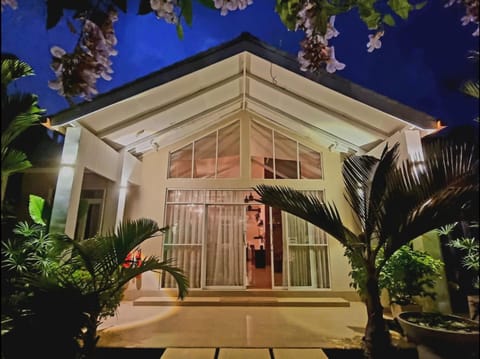 Property building, Night, Garden