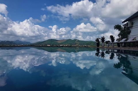 Natural landscape, Mountain view, Pool view, Swimming pool