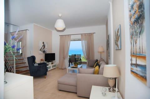 Living room, Seating area, Sea view