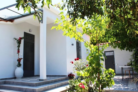 Patio, Facade/entrance, Day, Summer, On site, Garden view