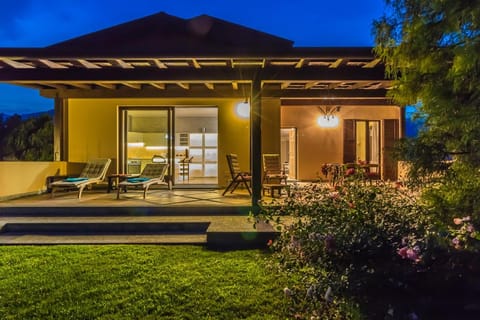 Property building, Patio, Facade/entrance, Night, Garden, Garden view