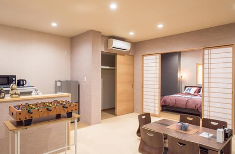 Living room, Dining area, minibar, air conditioner