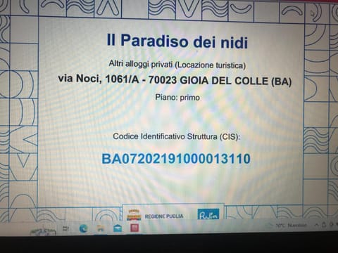 Il Paradiso dei nidi House in Province of Taranto