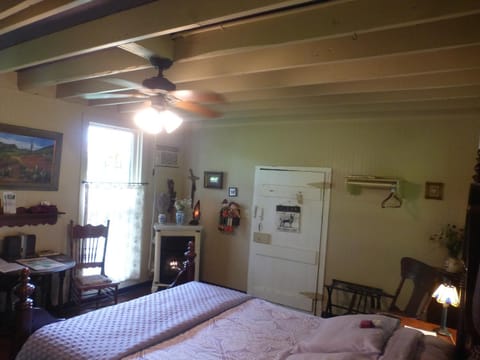 Bed, Photo of the whole room, Bedroom, fireplace