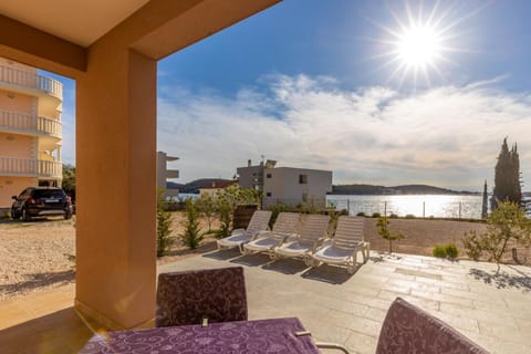 Patio, Day, Balcony/Terrace, Seating area, Sea view, sunbed