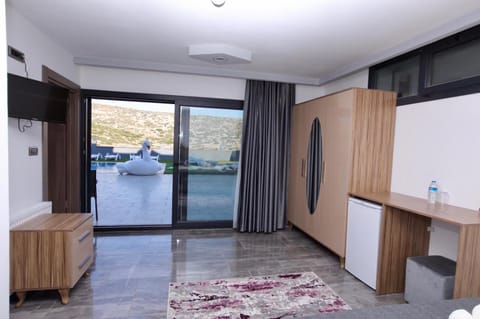 Photo of the whole room, Pool view