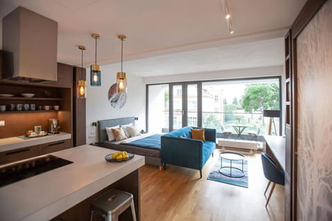 Kitchen or kitchenette, Living room, Bedroom