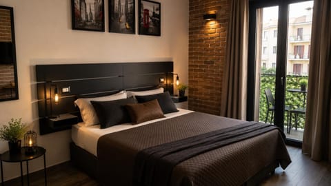 Bed, Balcony/Terrace, Photo of the whole room, Bedroom