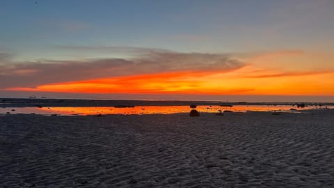 Day, Natural landscape, View (from property/room), Beach, Sea view, Sunset
