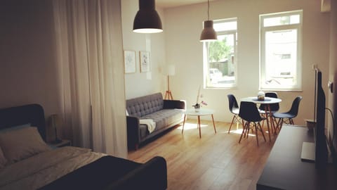Living room, Seating area, Dining area