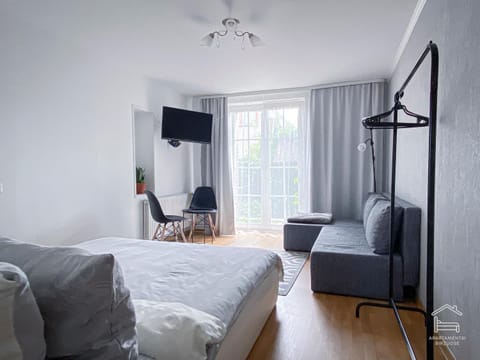 Bed, Living room, Bedroom