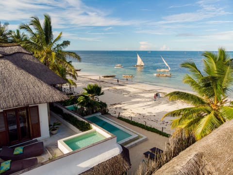 Property building, Beach, Beach, Swimming pool