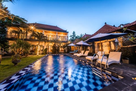 Property building, Patio, Garden view, Pool view, Swimming pool