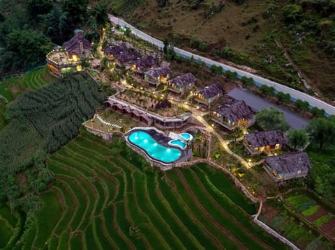 Property building, Bird's eye view, View (from property/room), Swimming pool, Sunrise
