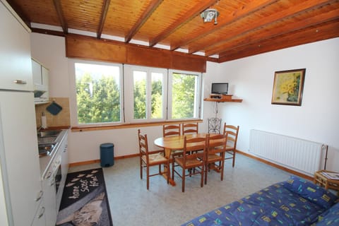 Kitchen or kitchenette, Living room, Dining area
