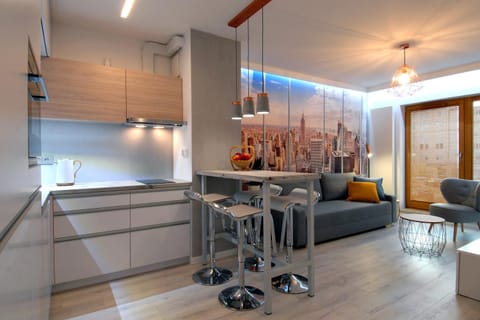 Kitchen or kitchenette, Living room, Dining area