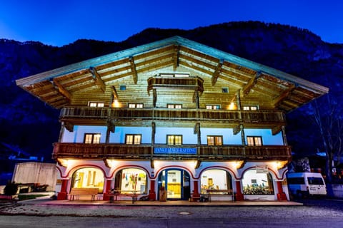 Property building, Facade/entrance, Sunset