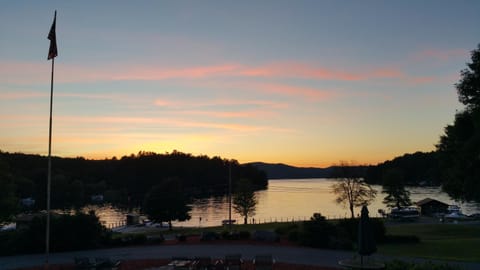 Summer, Lake view, Sunset