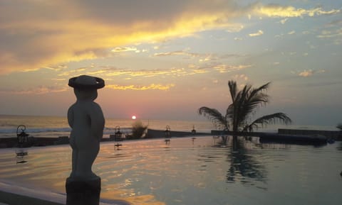 Summer, Swimming pool, Swimming pool, Sunset