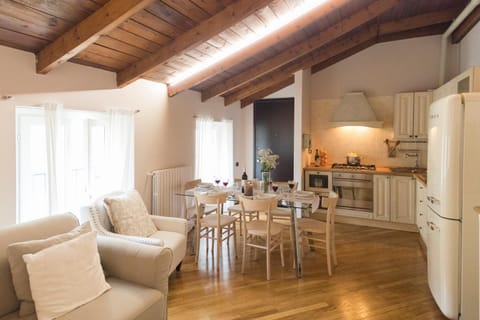 Living room, kitchen