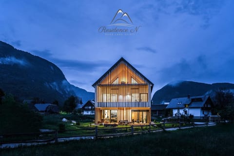 Property building, Night, Natural landscape, Mountain view