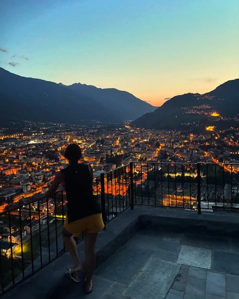 Night, Natural landscape, City view, Sunset