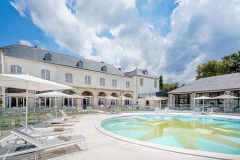 Property building, Patio, Pool view, Swimming pool